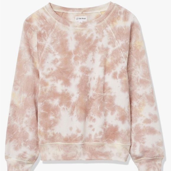 The Drop Women's Caroline Raglan Long-Sleeve Fleece Sweatshirt NWT Size XXS - Picture 7 of 11